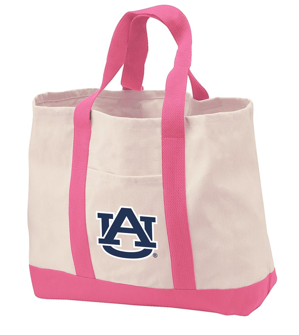 Auburn Canvas Tote Bag Auburn Tigers Classic Tote Pink