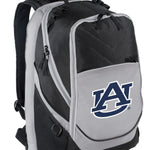 Auburn Laptop Backpack – Official Auburn Tigers Bookbag – 17" Laptop Sleeve, NCAA School Gear – 600D Polyester Black and Gray