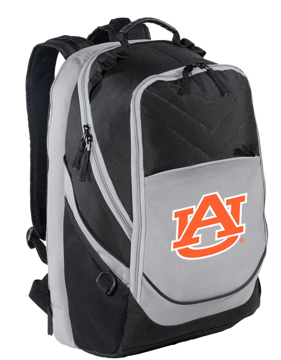 Auburn Laptop Backpack – Official Auburn University Tigers Bookbag – Fits 17″ Laptop, Organizer Panel, NCAA School Gear – 600D Polyester Black and Gray