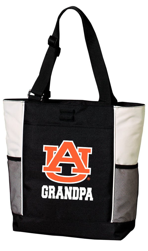 Auburn University Tote Bag Auburn Tigers Carryall Tote Grandpa on White