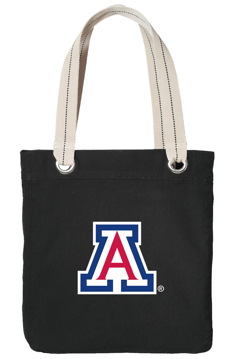 University of Arizona Tote Bag Arizona Wildcats Deluxe Canvas Shoulder Bag Black