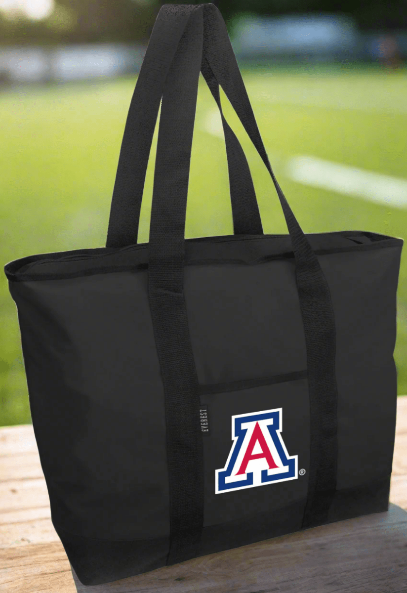 University of Arizona Tote Bag UA Wildcats Large Zippered Tote