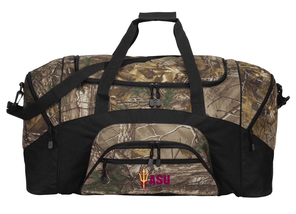 ASU Camo Large Duffel Bag Arizona State University Suitcase Travel