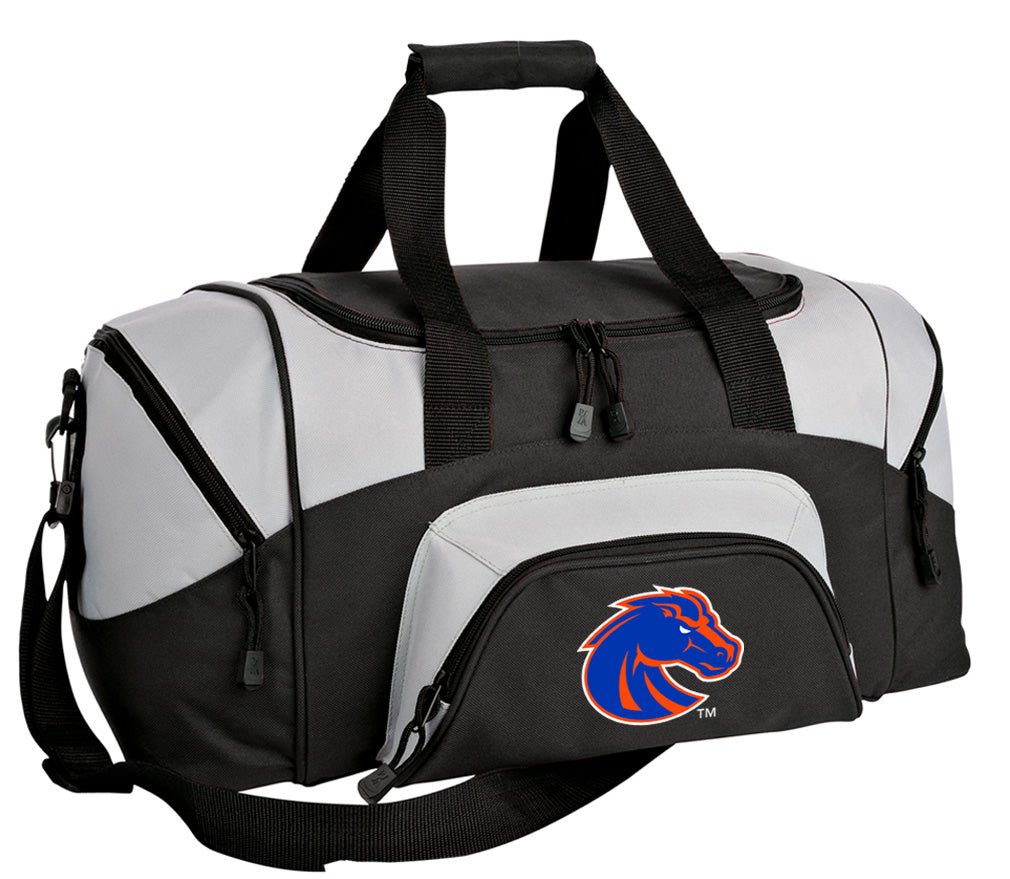 Boise State Small Duffel Bag Broncos Carryon Suitcase or Gym Bag Black