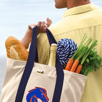 Boise State Canvas Tote Bag Broncos Classic Tote Navy