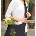 Baylor University Cross Body Bag BU Bears Shoulder Tote Bag - Sling Style Black