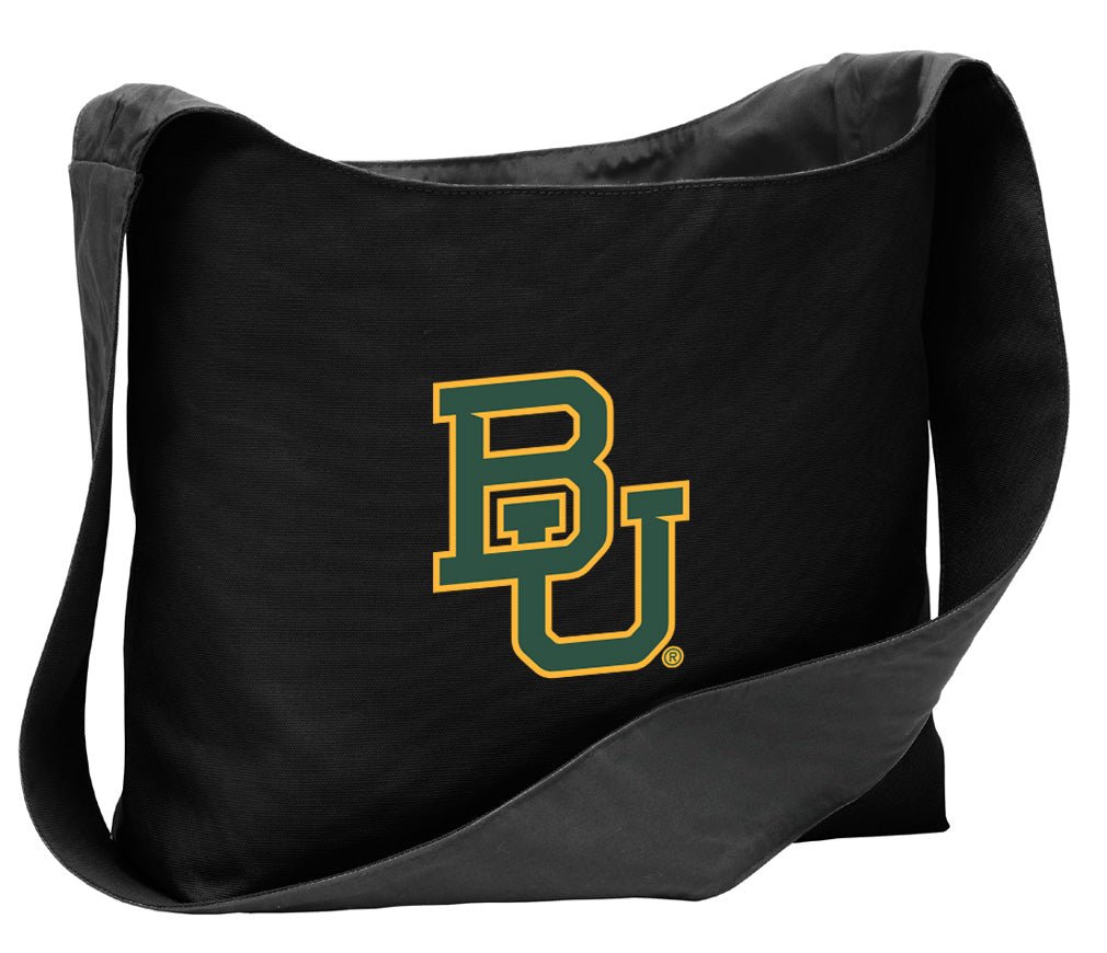 Baylor University Cross Body Bag BU Bears Shoulder Tote Bag - Sling Style Black