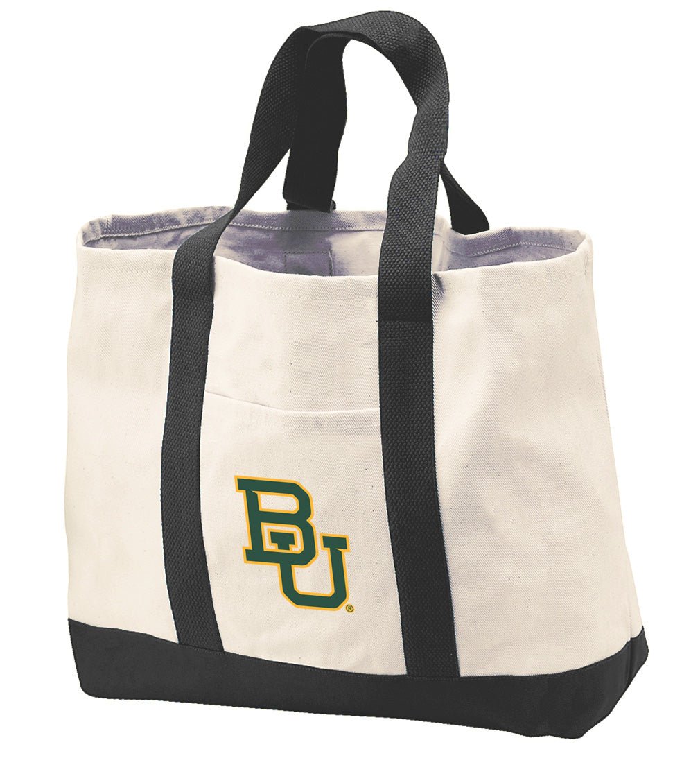 Baylor University Canvas Tote Bag BU Bears Classic Tote Black
