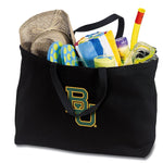 Baylor University Large Tote Bag BU Bears Jumbo Tote for Beach Pool or Travel Black