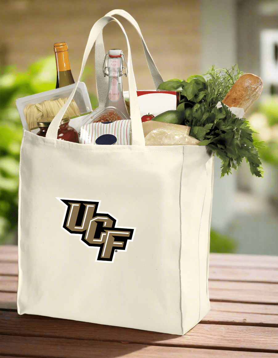 UCF Grocery Shopping Bag Central Florida Reusable Cotton Bag