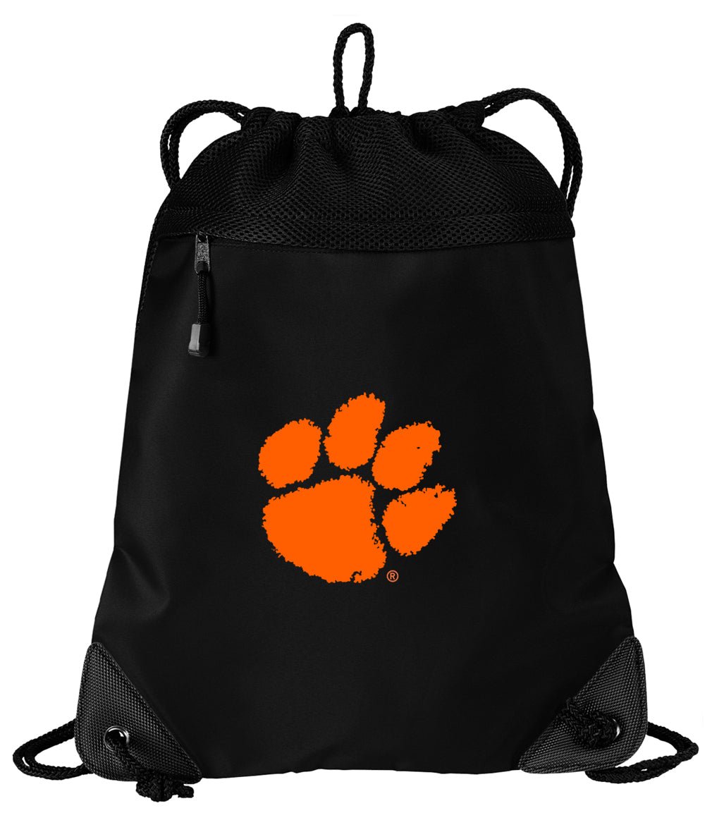 Broad Bay Clemson Tigers Drawstring Bag Clemson University Cinch Pack Backpack Unique Mesh & Microfiber