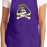 East Carolina Apron ECU Pirates Apron - Stain Resistant Fabric Purple