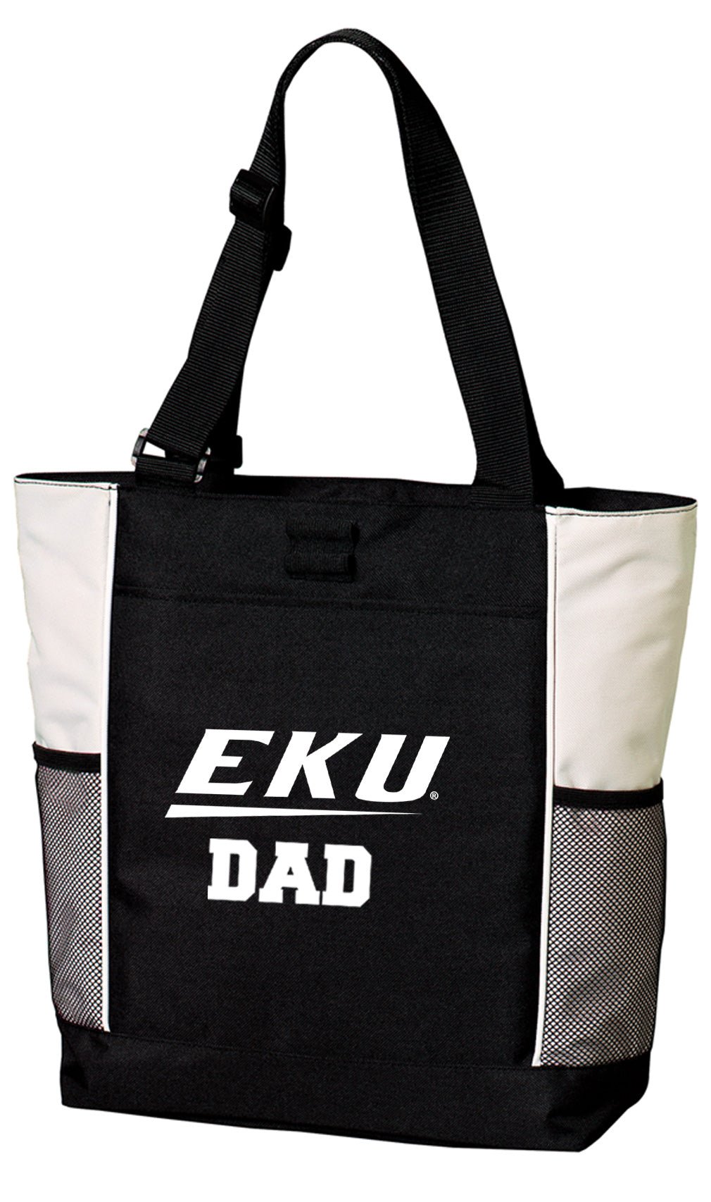 Eastern Kentucky University Tote Bag EKU Carryall Tote Dad on White