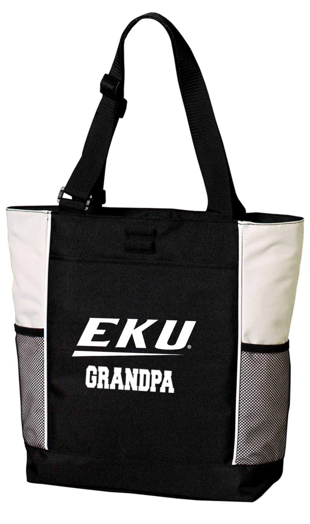 Eastern Kentucky University Tote Bag EKU Carryall Tote Grandpa on White