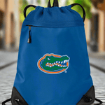 University of Florida Drawstring Backpack Florida Gators Cinch Pack - Mesh & Microfiber Blue