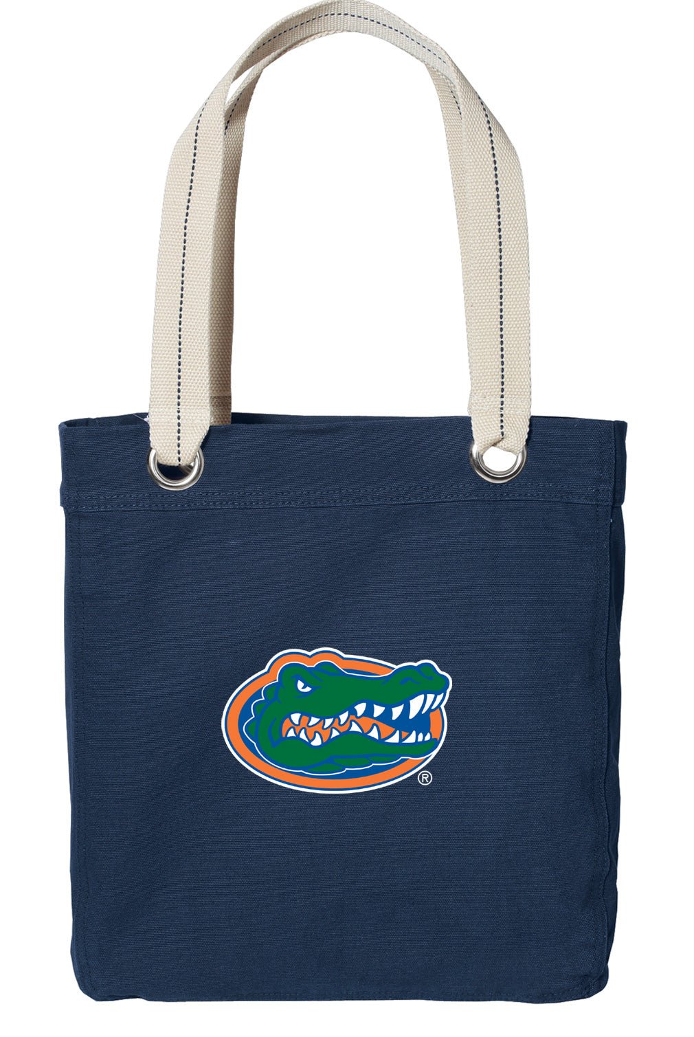 University of Florida Tote Bag Florida Gators Deluxe Canvas Shoulder Bag Navy