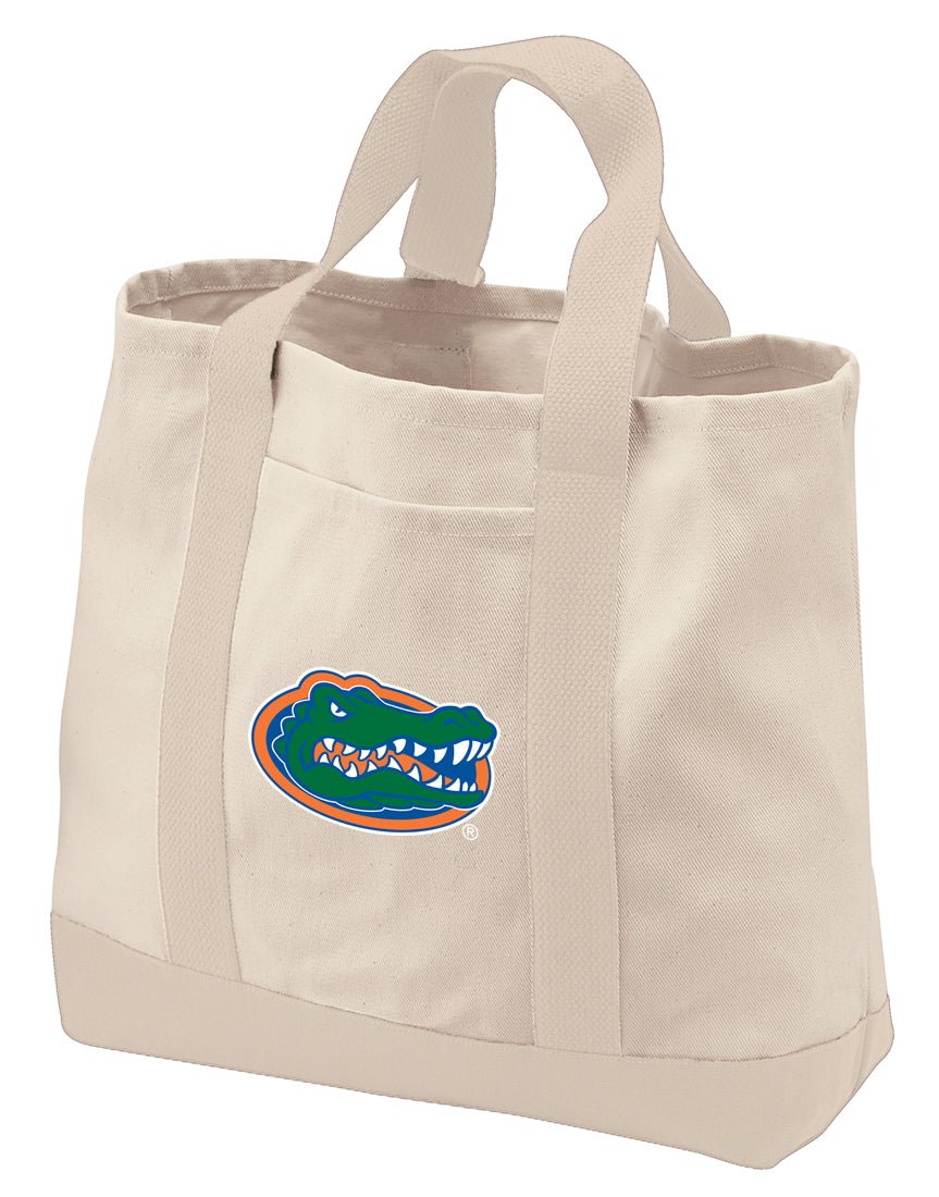 University of Florida Canvas Tote Bag Florida Gators Classic Tote Tan