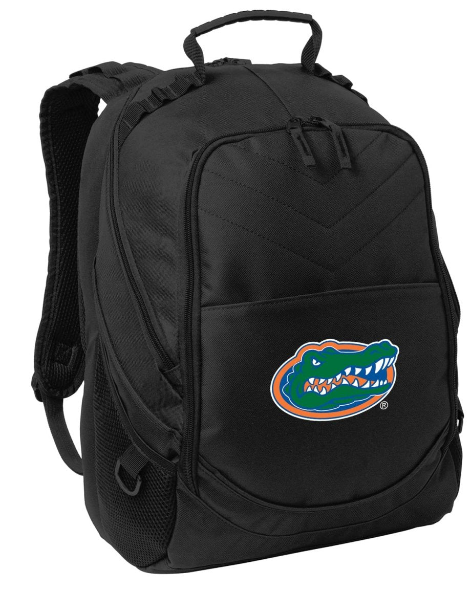 Florida Gators Laptop Backpack – Official University of Florida Bookbag – 17" Laptop Sleeve, NCAA School Gear – 600D Polyester Black