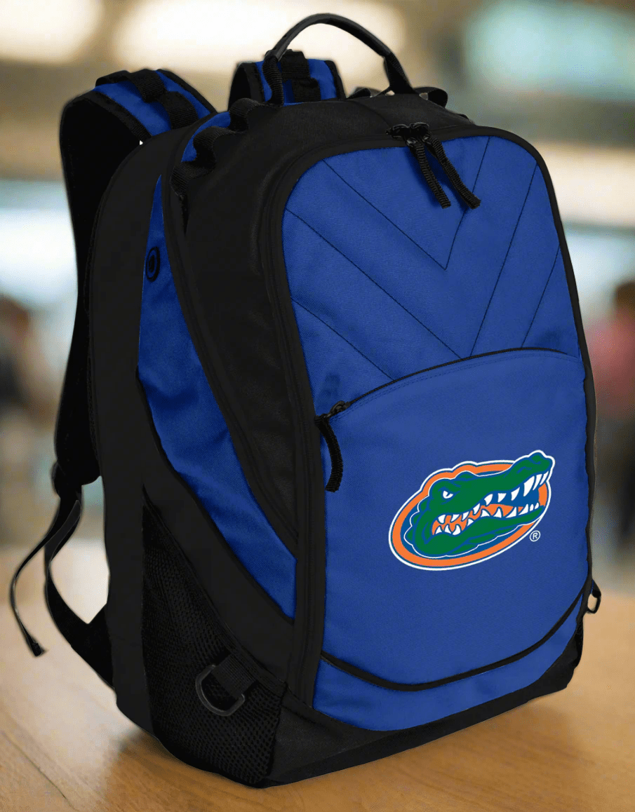 Florida Gators Laptop Backpack – Official University of Florida Bookbag – 17" Laptop Sleeve, NCAA School Gear – 600D Polyester Blue