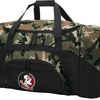 FSU Seminoles Camo Duffel Bag – Rugged Large Gym, Travel & Gear Bag with Shoulder Strap