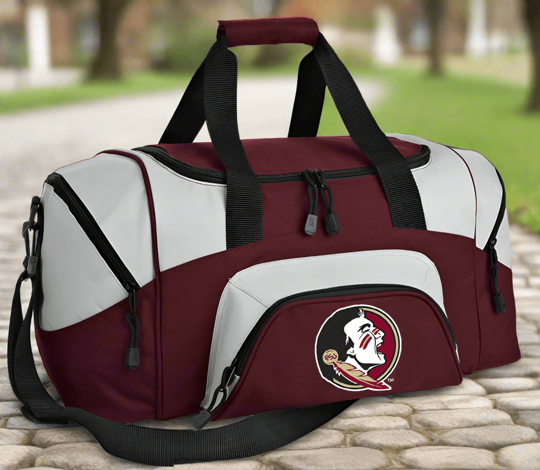 Small Florida State Duffel Carryon Bag FSU Carryon Suitcase or Gym Bag Garnet