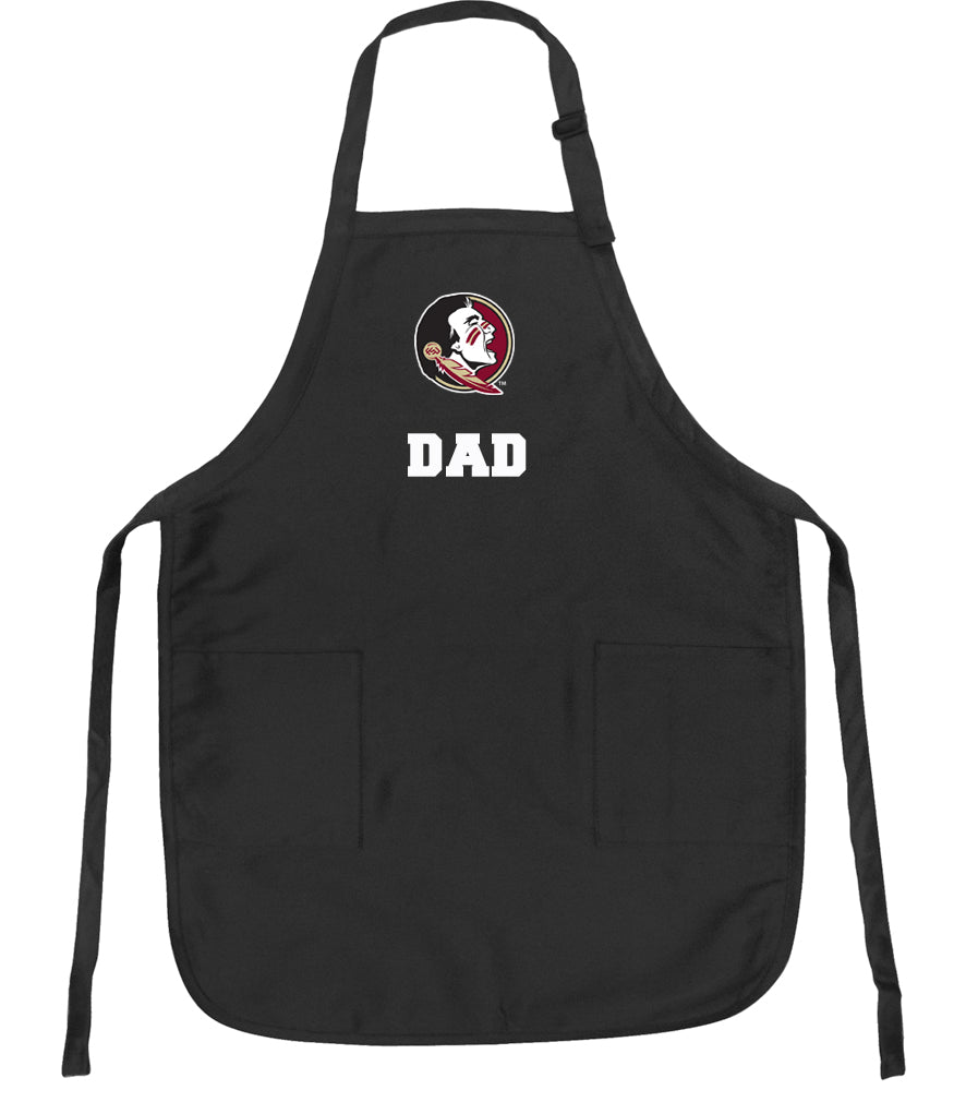 Florida State Apron FSU Apron - Stain Resistant Fabric Dad on Black