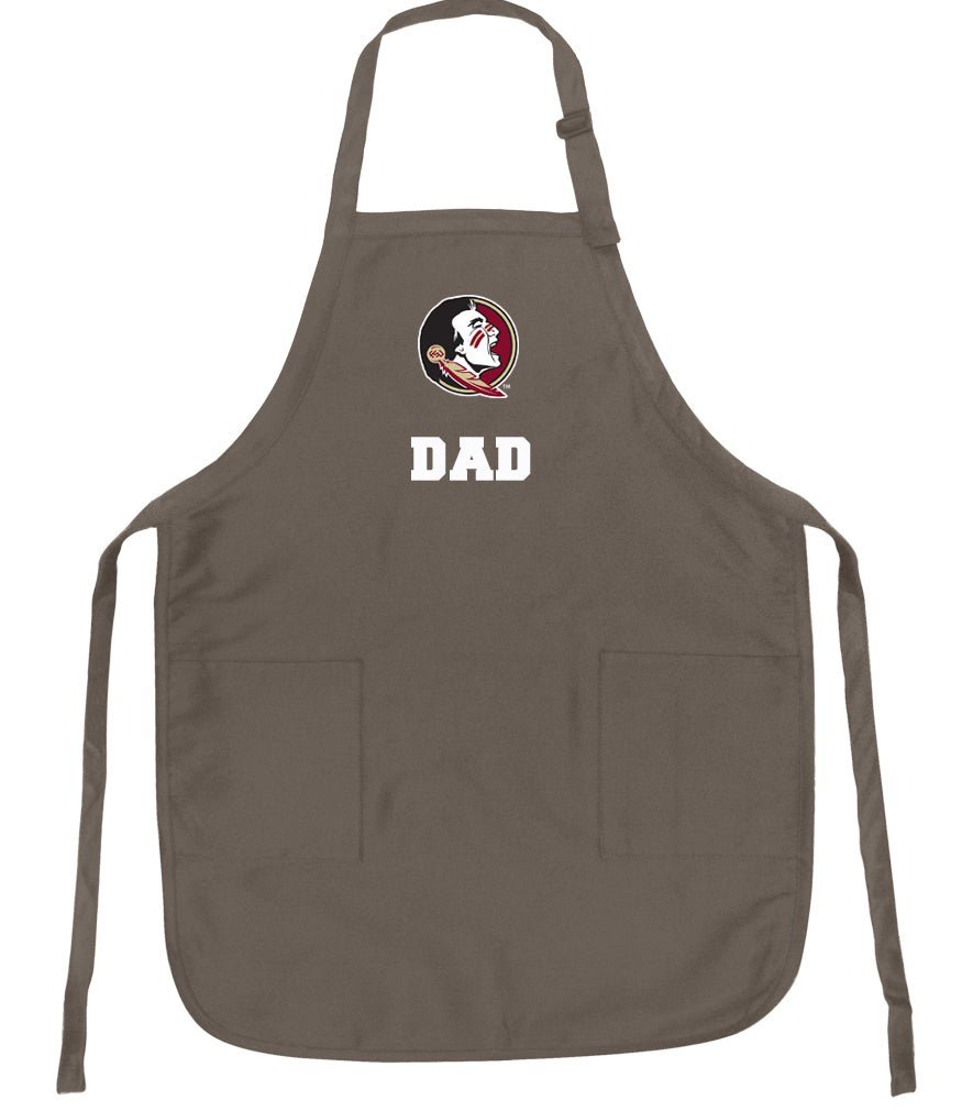 Florida State Apron FSU Apron - Stain Resistant Fabric Dad on Khaki