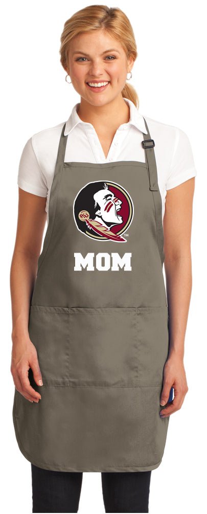 Florida State Apron FSU Apron - Stain Resistant Fabric Mom on Khaki