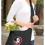 Florida State Cross Body Bag FSU Shoulder Tote Bag - Sling Style Black