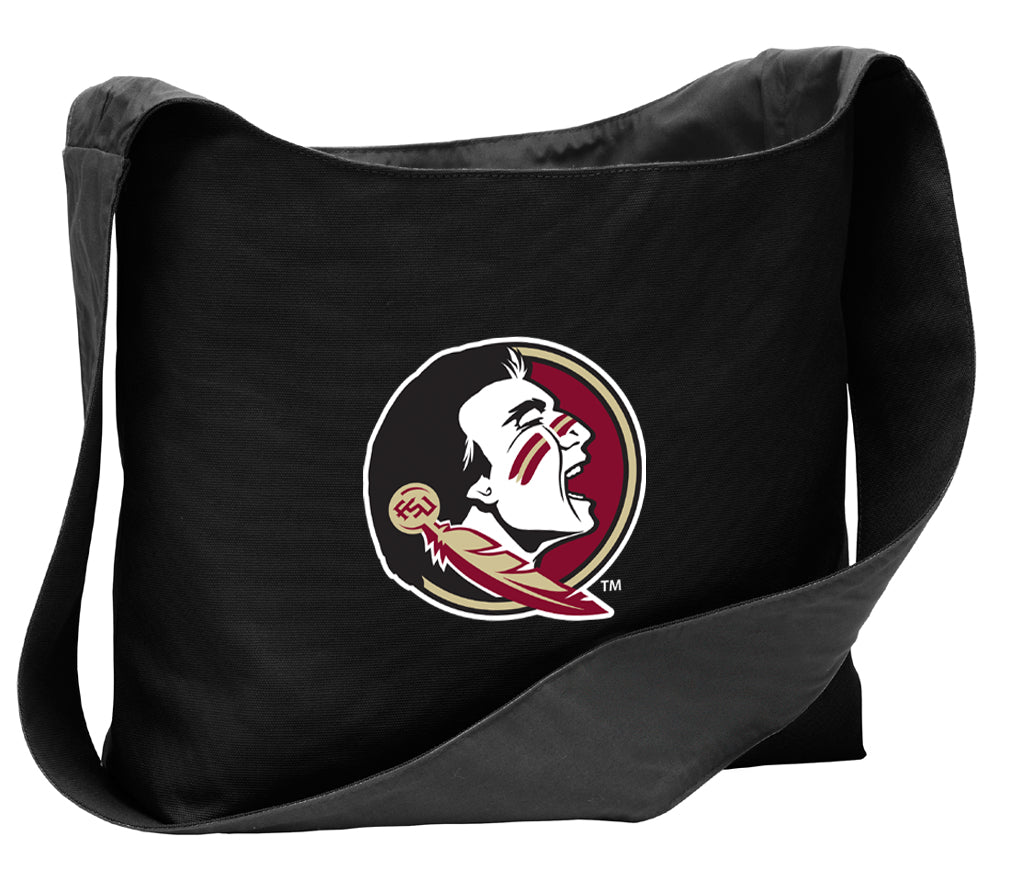 Florida State Cross Body Bag FSU Shoulder Tote Bag - Sling Style Black