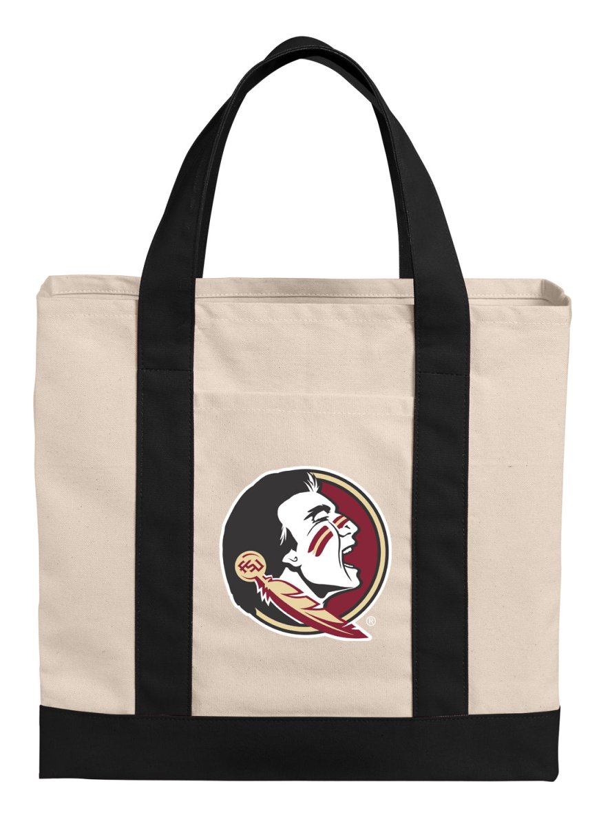 Florida State Canvas Tote Bag FSU Classic Tote Black