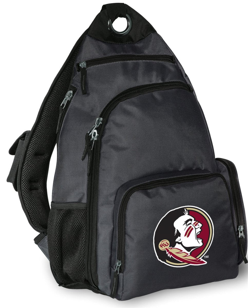 Florida State Sling Backpack FSU Crossbody Bag Gray