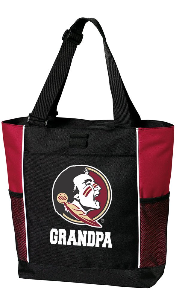 Florida State Tote Bag Official FSU Carryall Totes Grandpa on Red