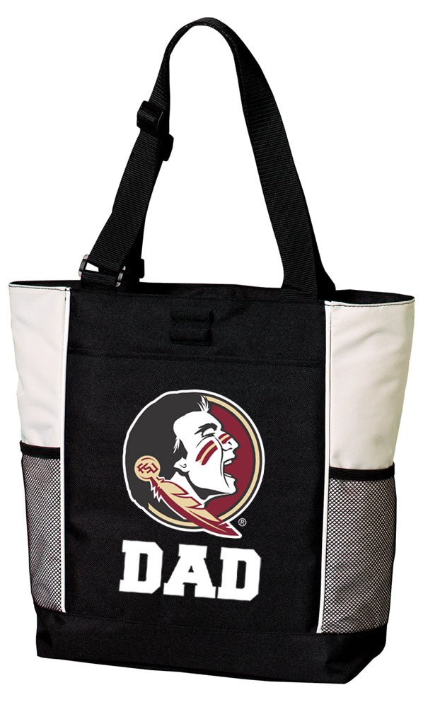 Florida State Tote Bag Official FSU Carryall Totes Dad on White