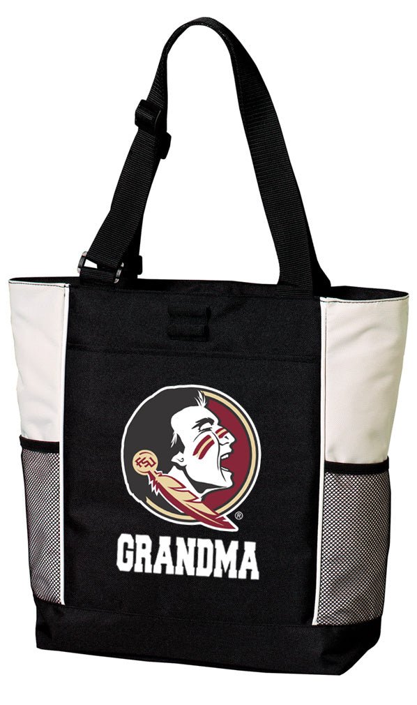 Florida State Tote Bag Official FSU Carryall Totes Grandma on White