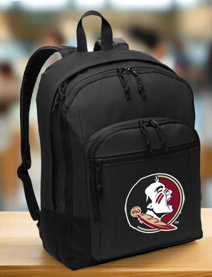 Florida State Backpack FSU Medium Classic Style Backpack Black
