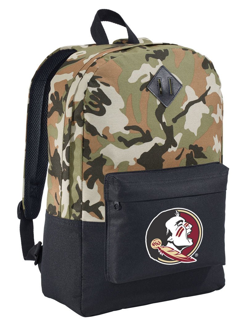 Florida State Camo Backpack FSU Medium Classic Style Backpack