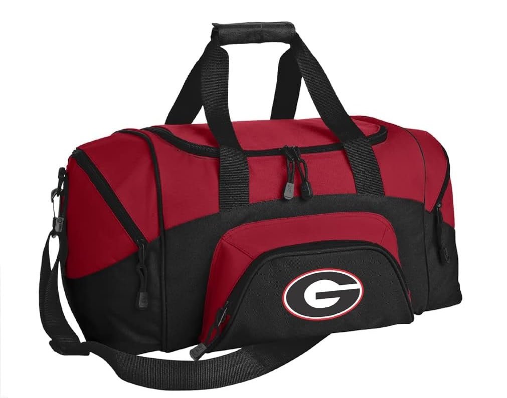 University of Georgia Small Duffel Bag UGA Bulldogs Carryon Suitcase or Gym Bag Red