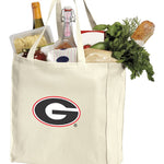 University of Georgia Grocery Shopping Bag UGA Bulldogs Reusable Cotton Bag