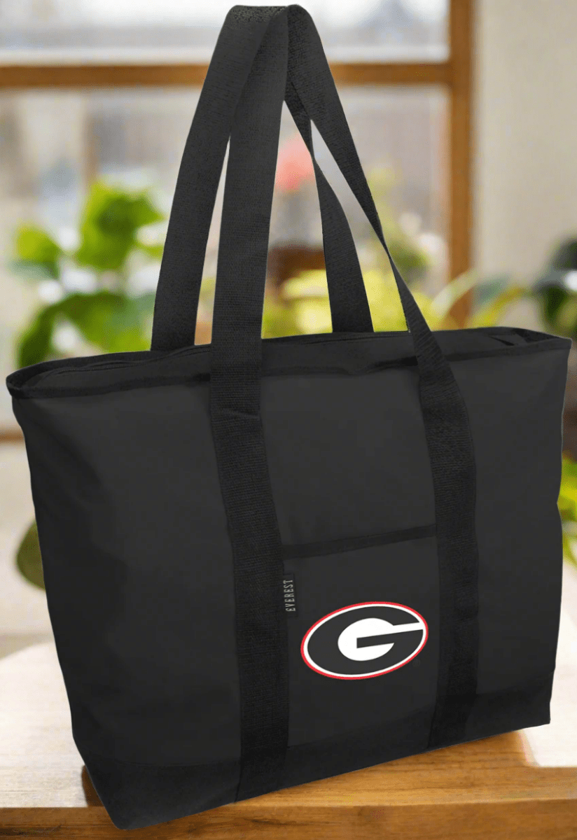University of Georgia Tote Bag UGA Bulldogs Large Zippered Tote
