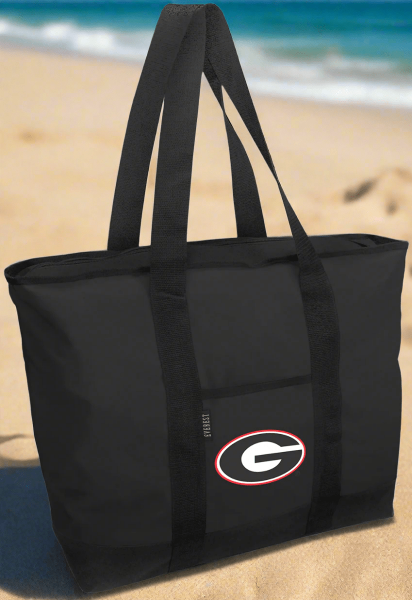 University of Georgia Tote Bag UGA Bulldogs Large Zippered Tote