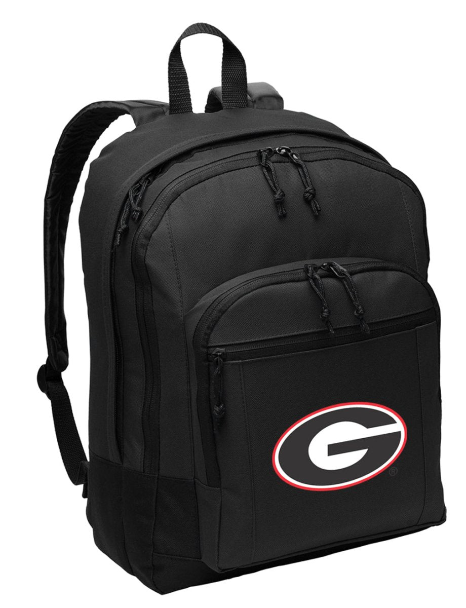 University of Georgia Backpack - Medium Classic Style Backpack Black