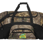George Mason University Camo Large Duffel Bag GMU Patriots Suitcase Travel Bag or Sports Gear Bag