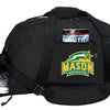 George Mason Duffel Bag – Official Patriots Medium Gym & Travel Bag with Shoe Pocket – 600D Polyester