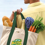 George Mason University Canvas Tote Bag GMU Patriots Classic Tote Green
