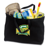 George Mason University Large Tote Bag GMU Patriots Jumbo Tote for Beach Pool or Travel Black