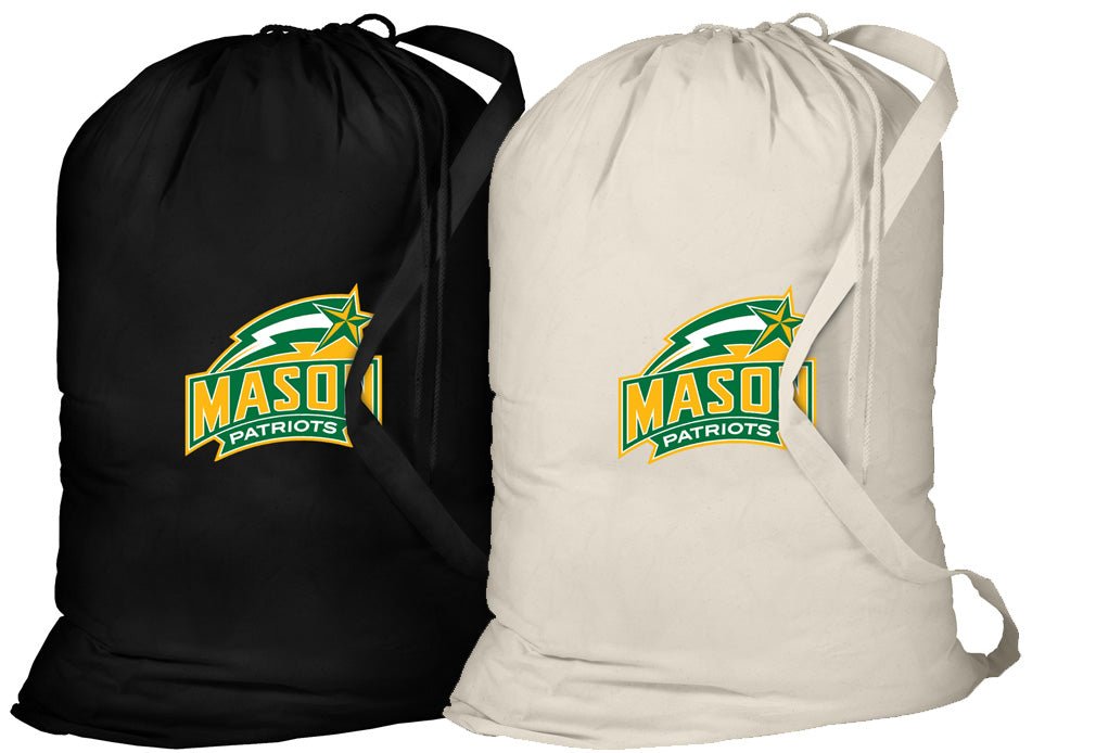 George Mason University Laundry Bags 2 PC Set GMU Patriots Clothes Bags