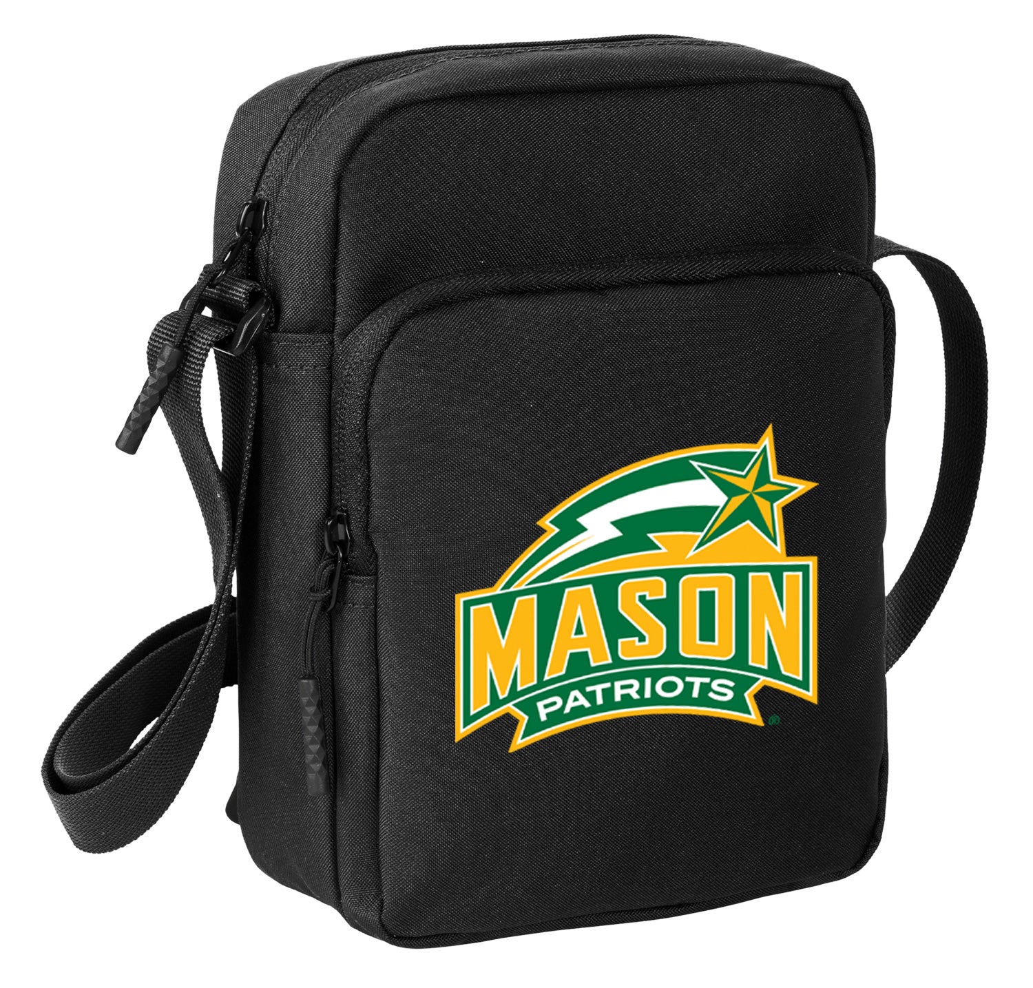George Mason University Crossbody Bag GMU Patriots Travel Sling Pack Black