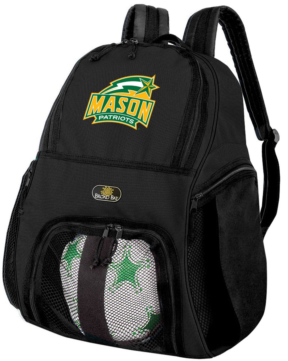 George Mason University Soccer Ball Backpack or GMU Patriots Volleyball Sports Gear Bag