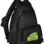 George Mason University Sling Backpack GMU Patriots Crossbody Bag Black